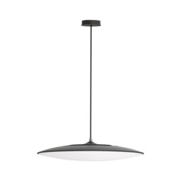 Slim LED Pendant 46cm Round 50W LED, 4000K, 4300lm, Black, 3yrs Warranty - thumbnail 1
