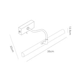 Abacus Picture Wall Lamp Switched 2 Light G9 Satin Nickel - thumbnail 3