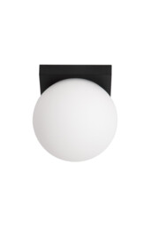 Tassa Flush ceiling light Bathroom Ø13.5cm LED Dim to warm 1800K/3000K IP40 - Black - thumbnail 3