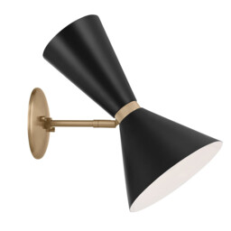 Kichler Phix Single Spotlight Contemporary Champagne Bronze, Black 2x E27