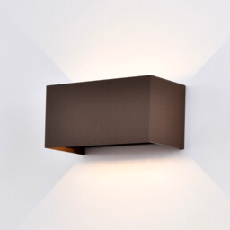 Davos Rectangle Wall Lamp, 4 x 6W LED, 4000K, 2200lm, IP54, Rust Brown, 3yrs Warranty - thumbnail 2