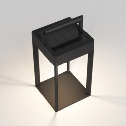 Kuro 250 Outdoor LED Portable Box Light Textured Black Touch Dimmer - thumbnail 5