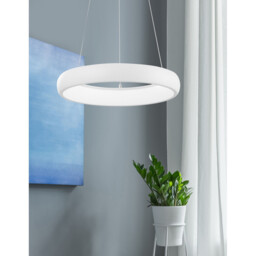 Albi 41cm Integrated LED Pendant Ceiling Light Sandy White Aluminium LED 32W 1950Lm 3000K - thumbnail 2