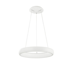 Albi 41cm Integrated LED Pendant Ceiling Light Sandy White Aluminium LED 32W 1950Lm 3000K - thumbnail 1