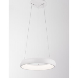 Albi 41cm Integrated LED Pendant Ceiling Light Sandy White Aluminium LED 32W 1950Lm 3000K - thumbnail 5