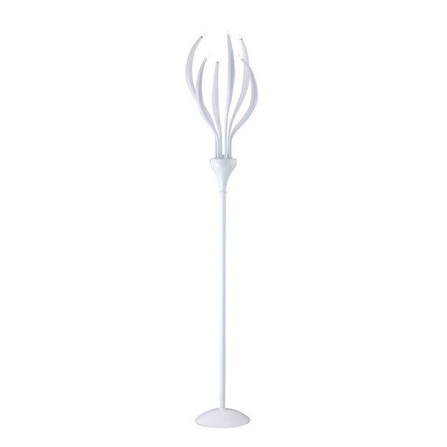 Llamas Floor Lamp 6 Light G4, Gloss White, NOT LED/CFL Compatible - image 1