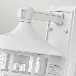 Hinkley Freeport Outdoor Wall Lantern Textured White, IP44 - thumbnail 2