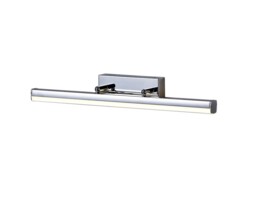 Kingston Bathroom Wall Lamp Small Adjustable, 1 x 6W LED, 4000K, 612lm, IP44, Polished Chrome