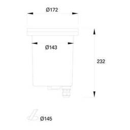 Tidian 1 Light Round Recessed Outdoor Ground Light Black IP67, E27 - thumbnail 2