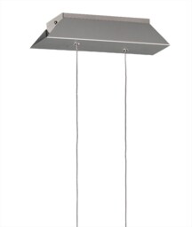 Bucle Ceiling Pendant 42W LED 3000K, 3650lm, Polshied Chrome, White, White Acrylic - thumbnail 3