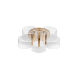 Gatlin Integrated LED Semi Flush Light Brass Gold Metal LED 28W 1300Lm 3000K - thumbnail 1