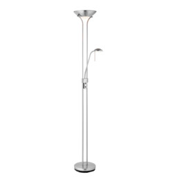Rome Mother and Child Floor Lamp Satin Chrome, Opal Glass, G9 - thumbnail 1
