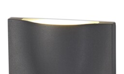 Venice Wall Down Lamp, 1 x 6W LED, 3000K, 510lm, IP54, Anthracite - thumbnail 5
