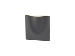 Venice Wall Down Lamp, 1 x 6W LED, 3000K, 510lm, IP54, Anthracite - thumbnail 1