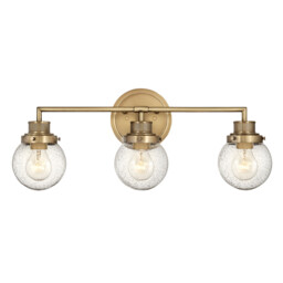 Hinkley Poppy Bathroom Wall Lamp Heritage Brass, IP44