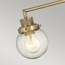 Hinkley Poppy Bathroom Wall Lamp Heritage Brass, IP44 - thumbnail 3