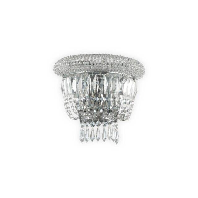 Dubai 2 Light Wall Light Chrome, E14 - image 1