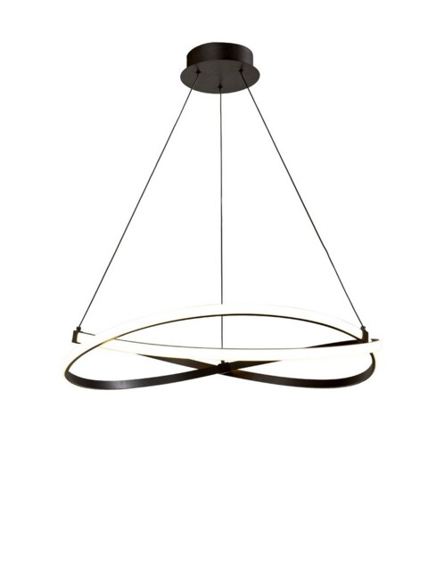 Infinity Ceiling Pendant 42W LED 2800K, 3400lm, Brown Oxide, White Acrylic - image 1