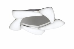 Mistral Flush Flush Ceiling 30W LED 3000K, 2700lm, Polished Chrome, Frosted Acrylic