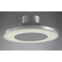 Hemisferic Ceiling 1 X 28W LED Round 3000K, 1800lm, Satin Aluminium / Frosted Acrylic, 3yrs Warranty - thumbnail 2