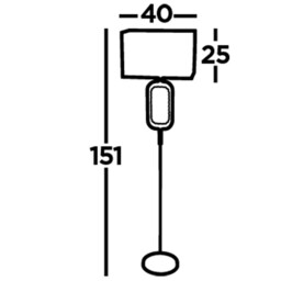 Aura Chrome Floor Lamp, 1 X E27 Holder And LED, Crystal Glass - thumbnail 3