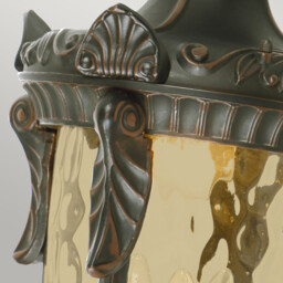 Philadelphia 3 Light Outdoor Large Wall Lantern Light Old Bronze IP44, E14 - thumbnail 3