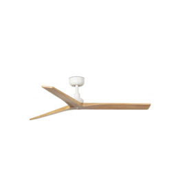 Klim Medium Ceiling Fan White, Pine Blades