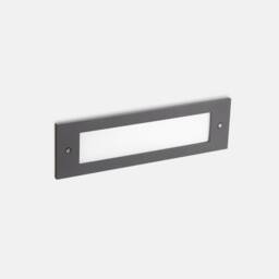 Micenas Outdoor LED Recessed Wall Light Dark Grey 29.8cm 1215lm 4000K IP65 - Special Offer