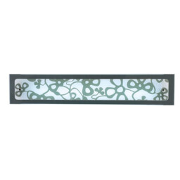 Euphoria Wall Lamp 1 Light T5 Medium Bar, Polished Chrome/Opal White Glass, NOT LED/CFL Compatible - thumbnail 1