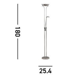 LED 1 Light Mother & Child Lamp Chrome - thumbnail 5