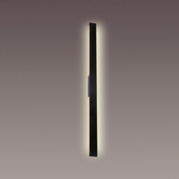 Lotus 1.2m Wall Lamp, 18W LED, 3000K, 1900lm, IP54, Black, 3yrs Warranty - thumbnail 2