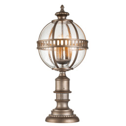Kichler Halleron Outdoor Pedestal Light Burnished Bronze, IP44