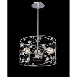 Sorrento Pendant Ball 3 Light G9 Polished Chrome/Crystal - thumbnail 2