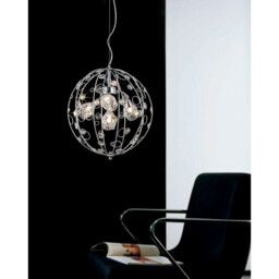 Sorrento Pendant Ball 3 Light G9 Polished Chrome/Crystal - thumbnail 3