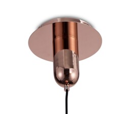 Jarras Ceiling Pendant 30cm Round, 1 x E27 (Max 40W), Copper , Rose Gold Glass - thumbnail 5