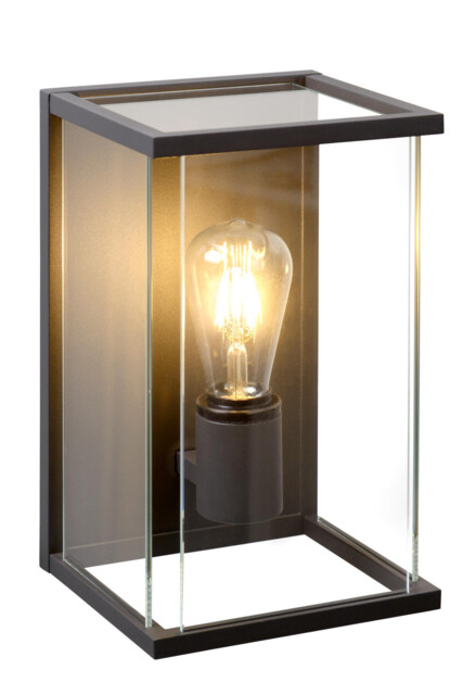 Claire Vintage Wall Lantern Light Outdoor - 1xE27 - IP54 - Anthracite - image 1
