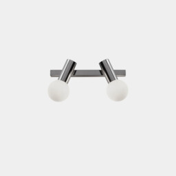 Mist Double Bathroom Twin Wall Light Chrome E14