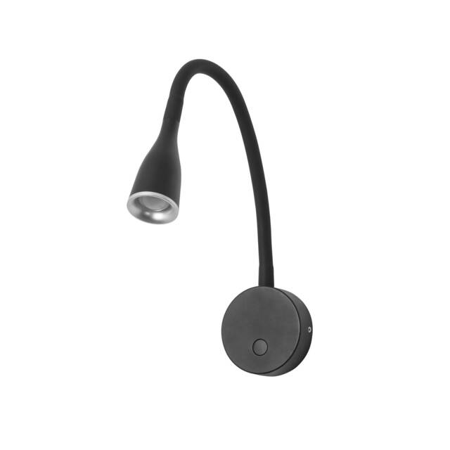 Crobat LED Wall Reading Light Black 450lm 3000K