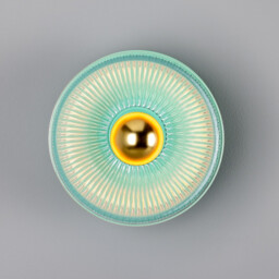 Eclipse Coloured Wall Light, Mint Turquoise - thumbnail 2