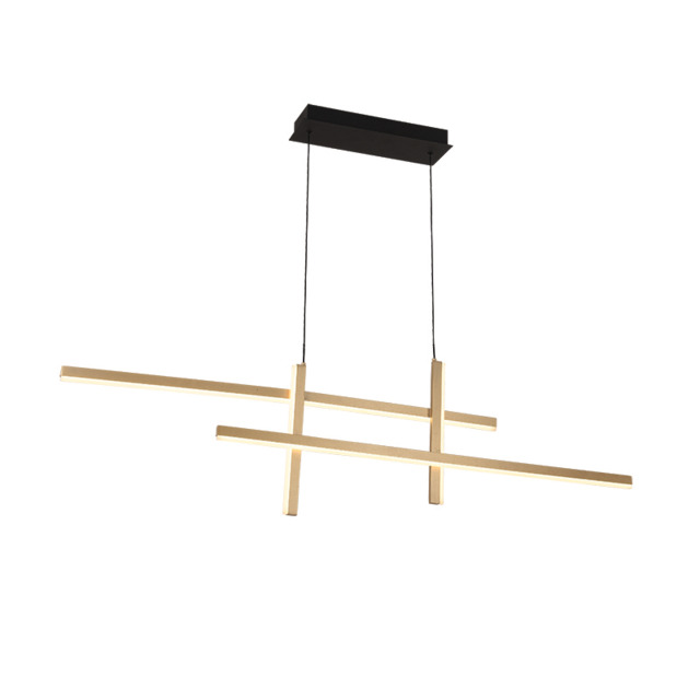 Apollona 119cm Bar Pendant Ceiling Light Gold Matt LED 3000K Dimmable - image 1