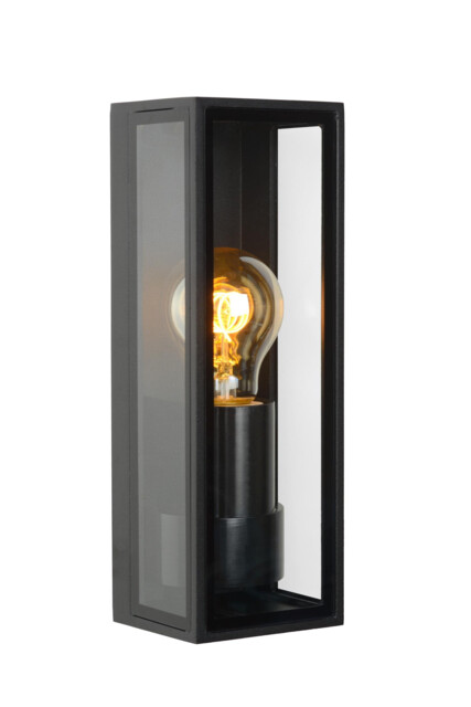 Dukan Modern Wall Lantern Light Outdoor - 1xE27 - IP65 - Black - image 1