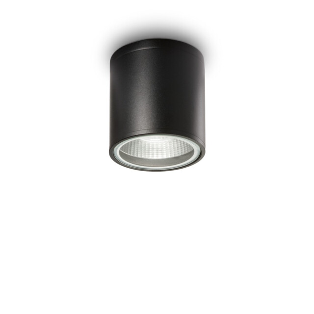 Gun 1 Light Outdoor Surface Mounted Ceiling Downlights Black IP44, GU10