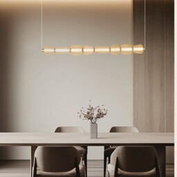 Eluna Bar Pendant Ceiling Light Gold Matt-Champagne Glass LED 3000K - thumbnail 2