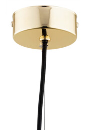 Deportivo Dome Pendant Ceiling Light Transparent, Brass Steel - thumbnail 5