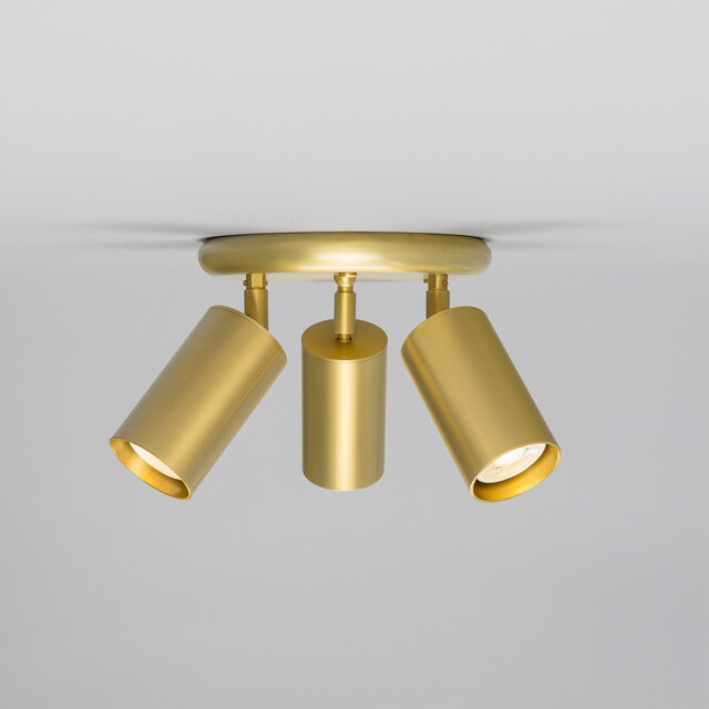 Evanston Three Light Spotlight, Satin Brass - image 1