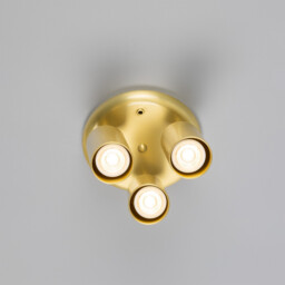 Evanston Three Light Spotlight, Satin Brass - thumbnail 5