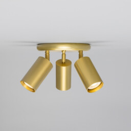 Evanston Three Light Spotlight, Satin Brass - thumbnail 1