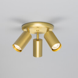 Evanston Three Light Spotlight, Satin Brass - thumbnail 2