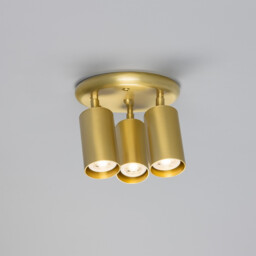Evanston Three Light Spotlight, Satin Brass - thumbnail 3