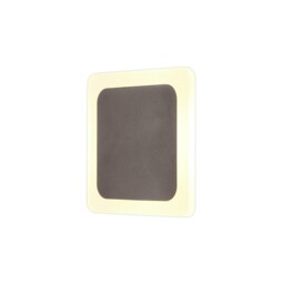 Altona Magnetic Base Wall Lamp, 12W LED 3000K 498lm, 15, 19cm Square Centre, Coffee, Acrylic Frosted Diffuser - thumbnail 1